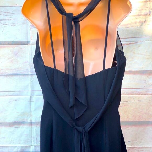 Woman’s black Inna Chiffon NWT sz 10 dress by Wtoo - Picture 6 of 9